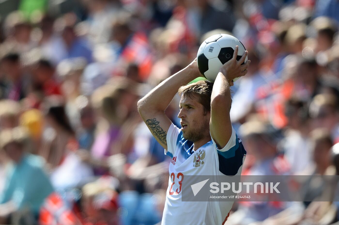 Russia vs. Norway friendly football match