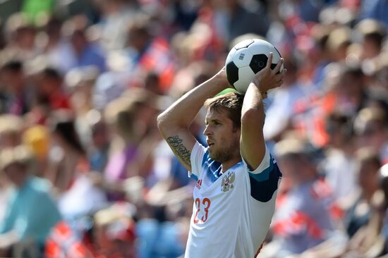 Russia vs. Norway friendly football match