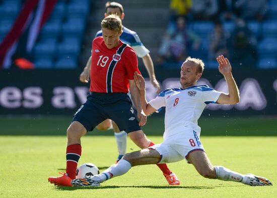 Russia vs. Norway friendly football match