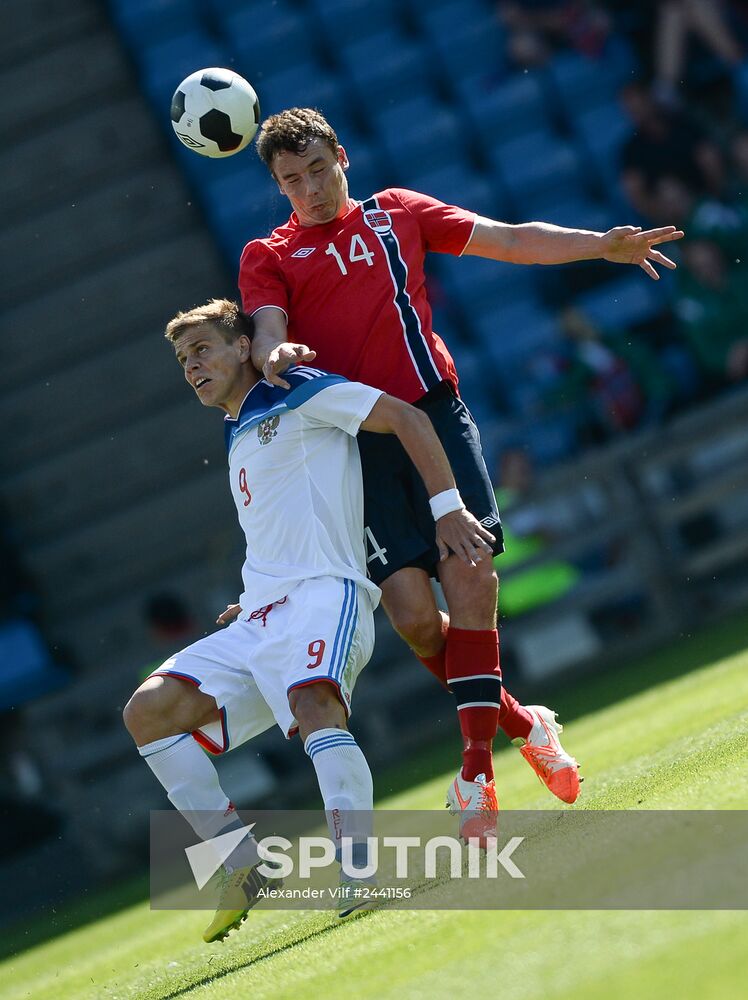 Russia vs. Norway friendly football match