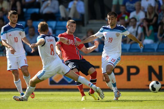 Russia vs. Norway friendly football match