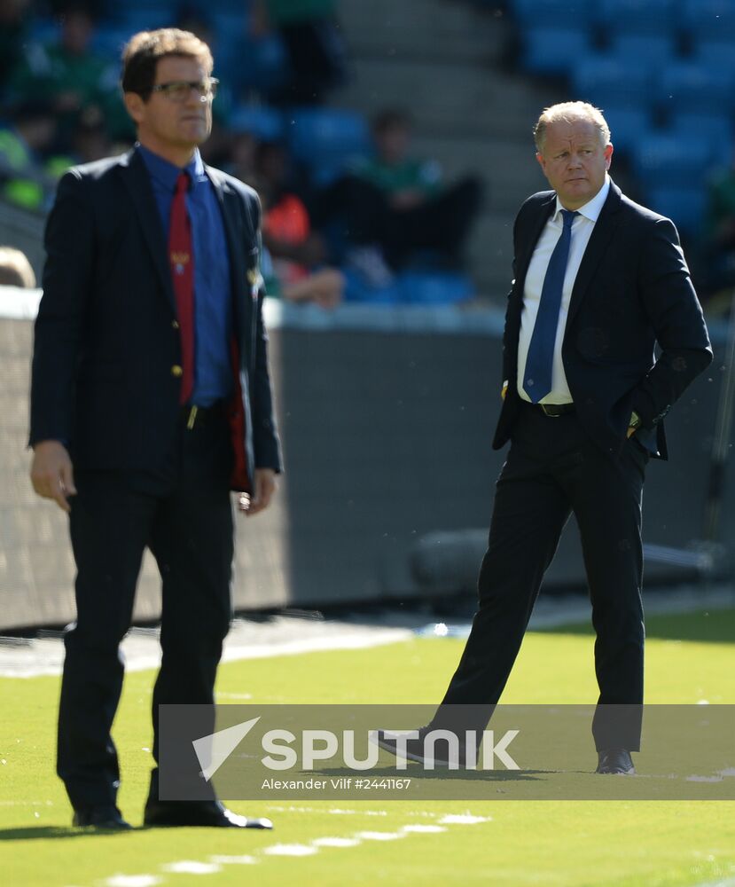 Russia vs. Norway friendly football match