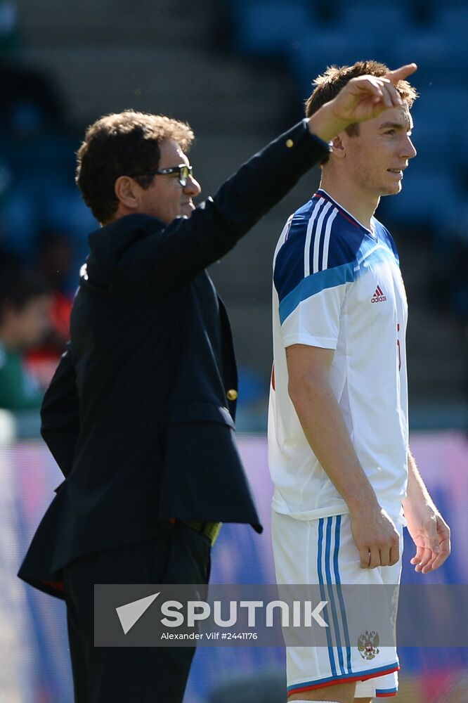 Russia vs. Norway friendly football match