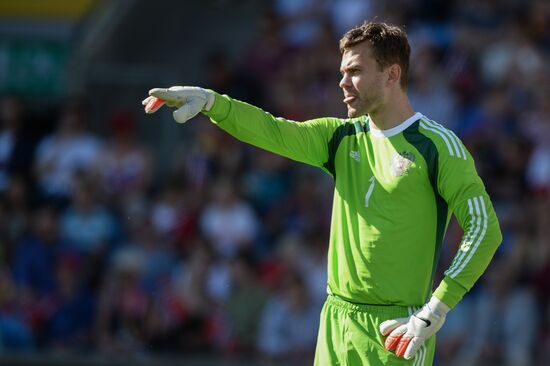 Russia vs. Norway friendly football match