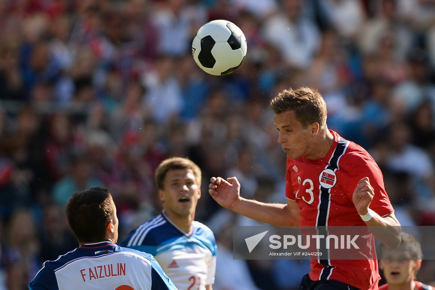 Russia vs. Norway friendly football match