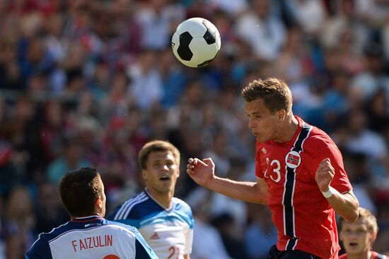 Russia vs. Norway friendly football match
