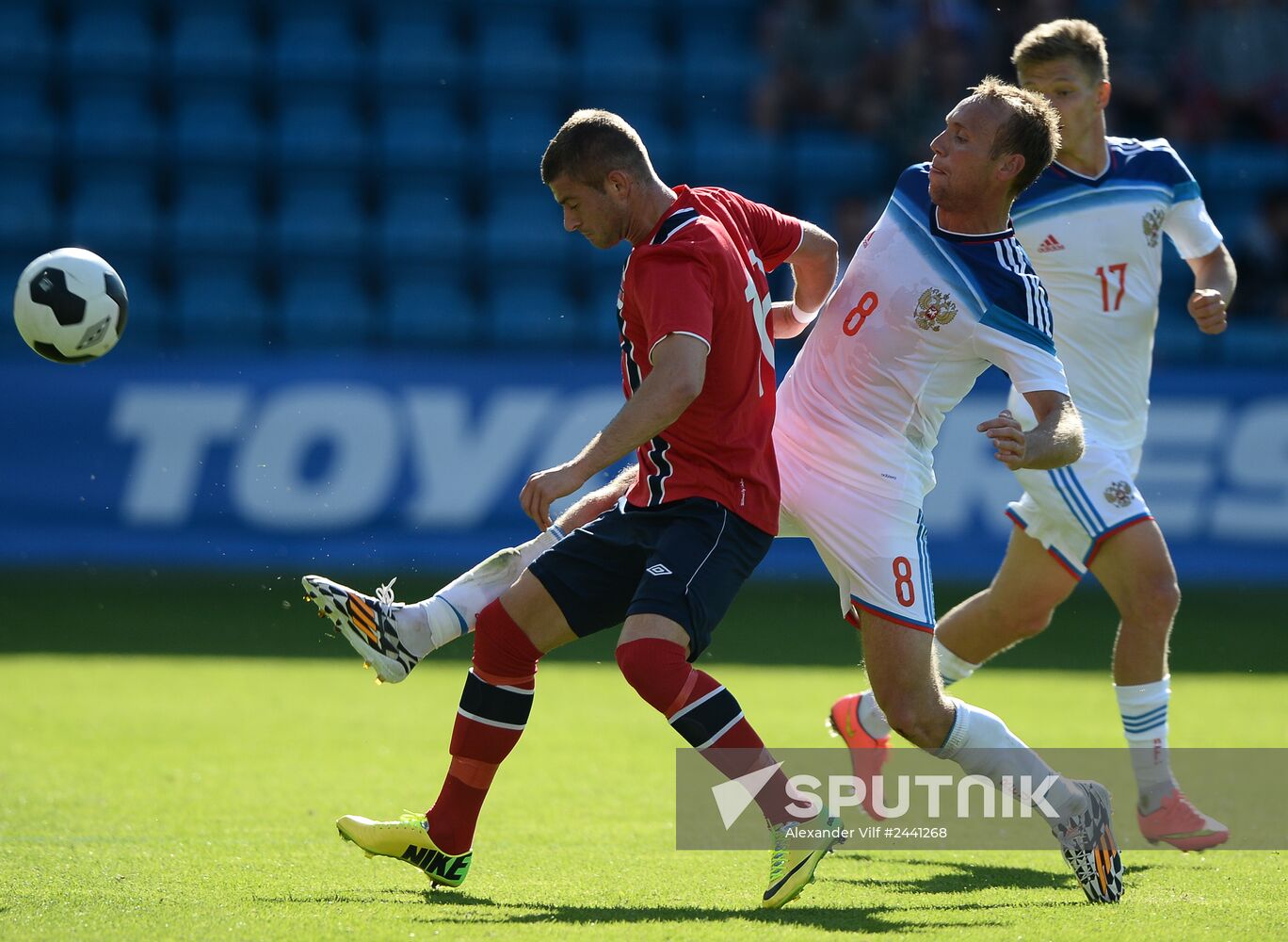 Russia vs. Norway friendly football match