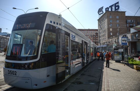 New-generation tram launched in Moscow