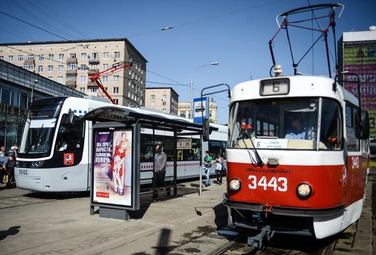 New-generation tram launched in Moscow