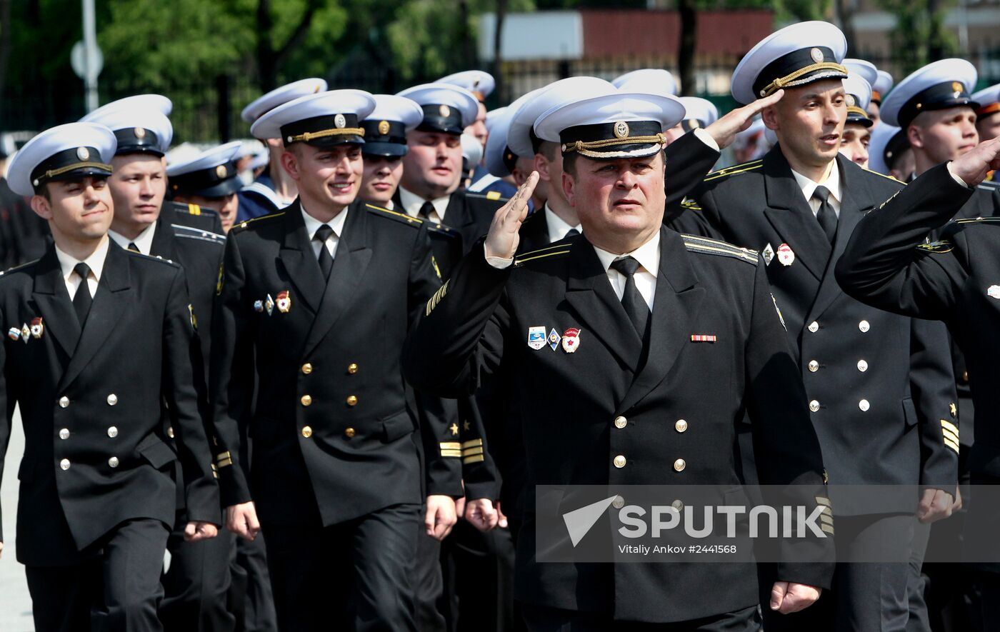 Rendezvous of Pacific Fleet squadron in Vladivostok