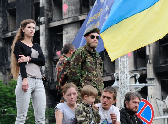 People's assembly in Kiev