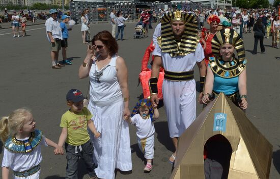 Stroller parade in Moscow