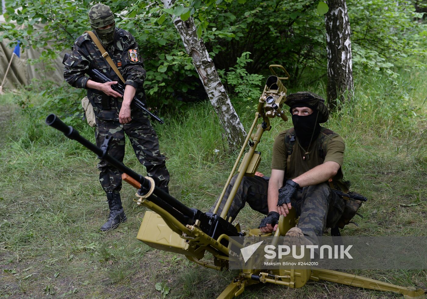 Vostok Battalion's training camp in Donetsk region