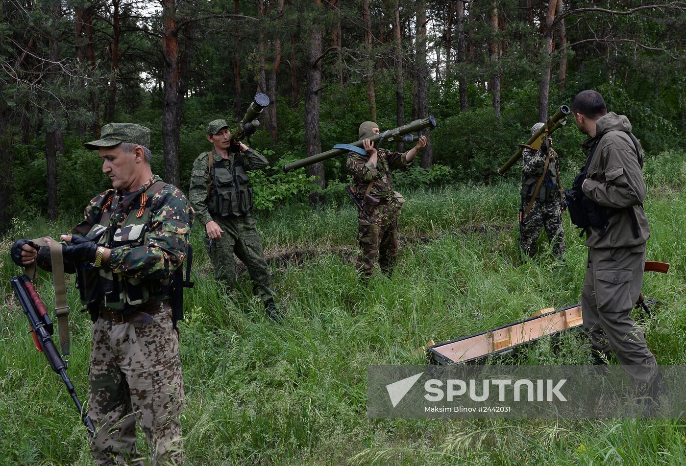 Vostok Battalion's training camp in Donetsk region