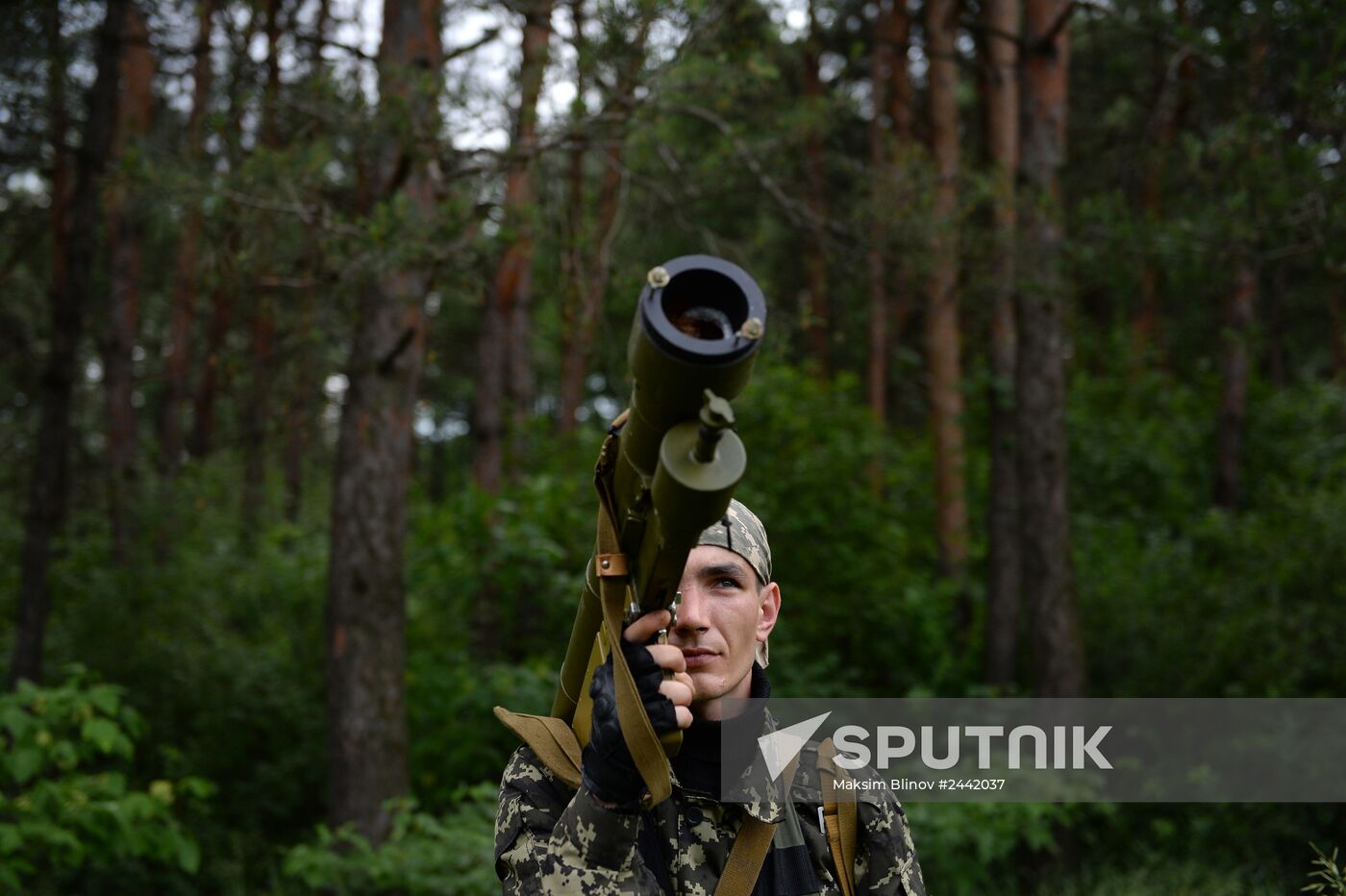 Vostok Battalion's training camp in Donetsk region