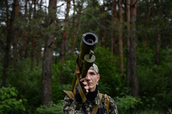 Vostok Battalion's training camp in Donetsk region