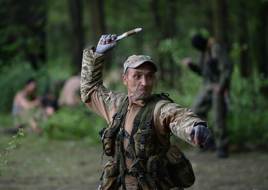 Vostok Battalion's training camp in Donetsk region