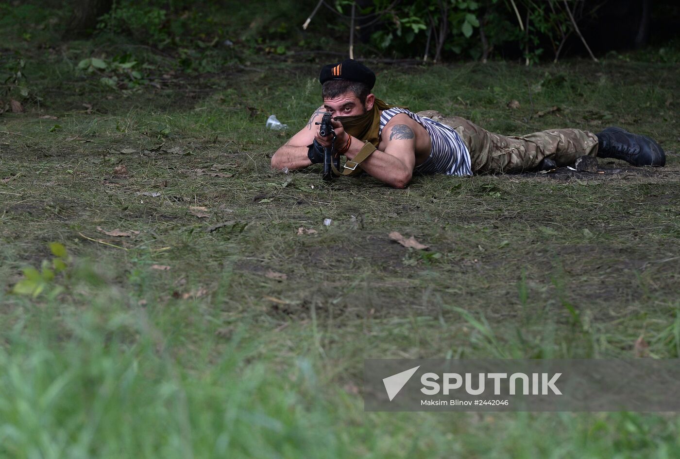 Vostok Battalion's training camp in Donetsk region