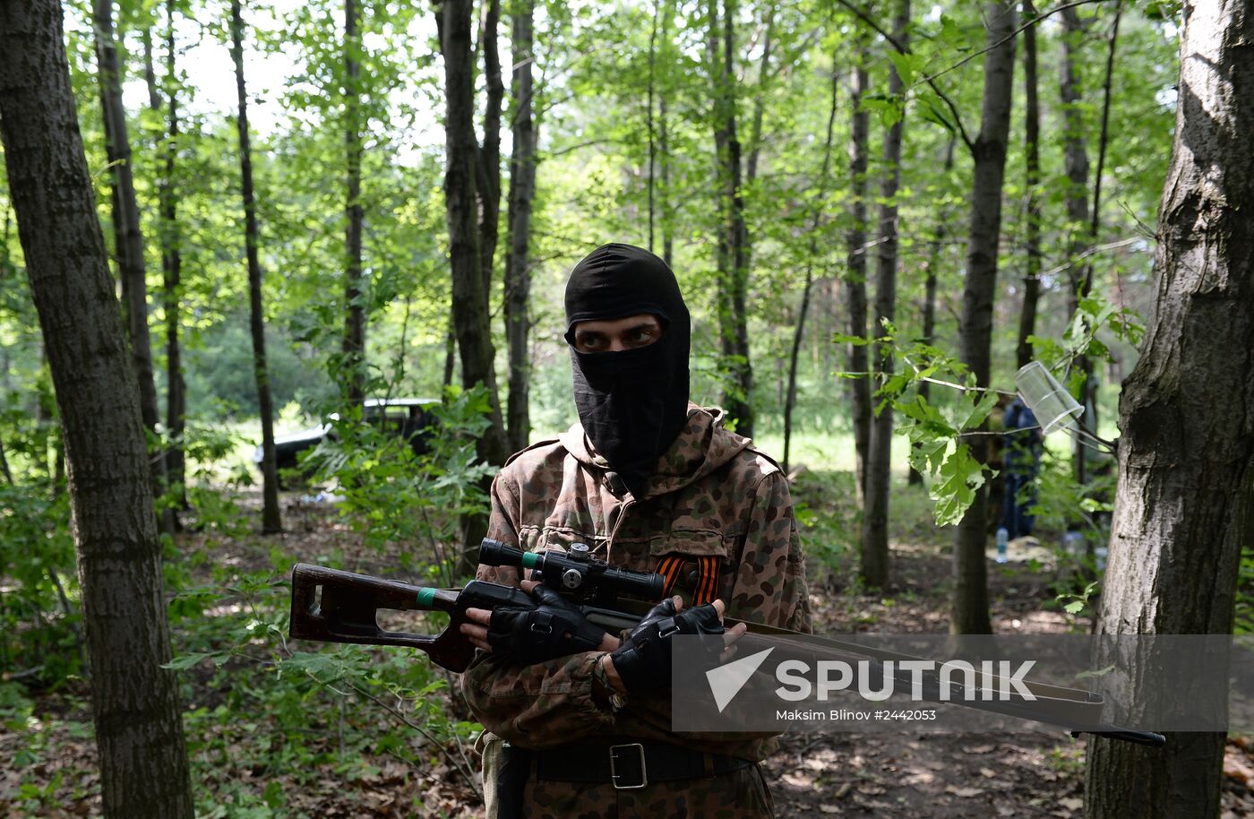 Vostok Battalion's training camp in Donetsk region
