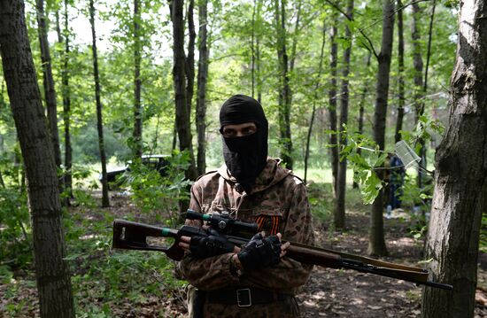 Vostok Battalion's training camp in Donetsk region