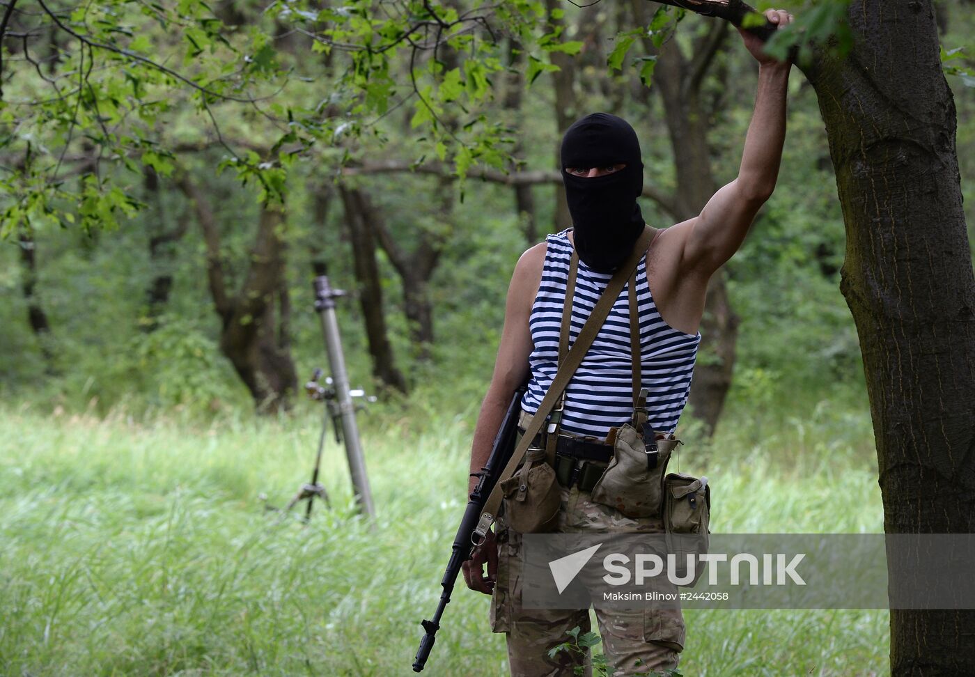 Vostok Battalion's training camp in Donetsk region
