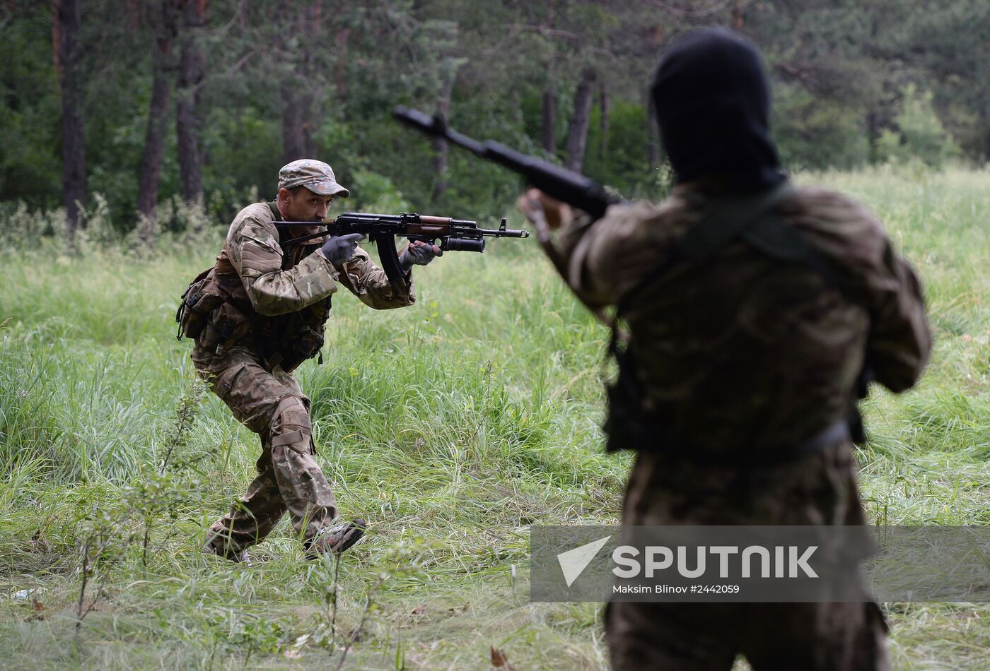 Vostok Battalion's training camp in Donetsk region