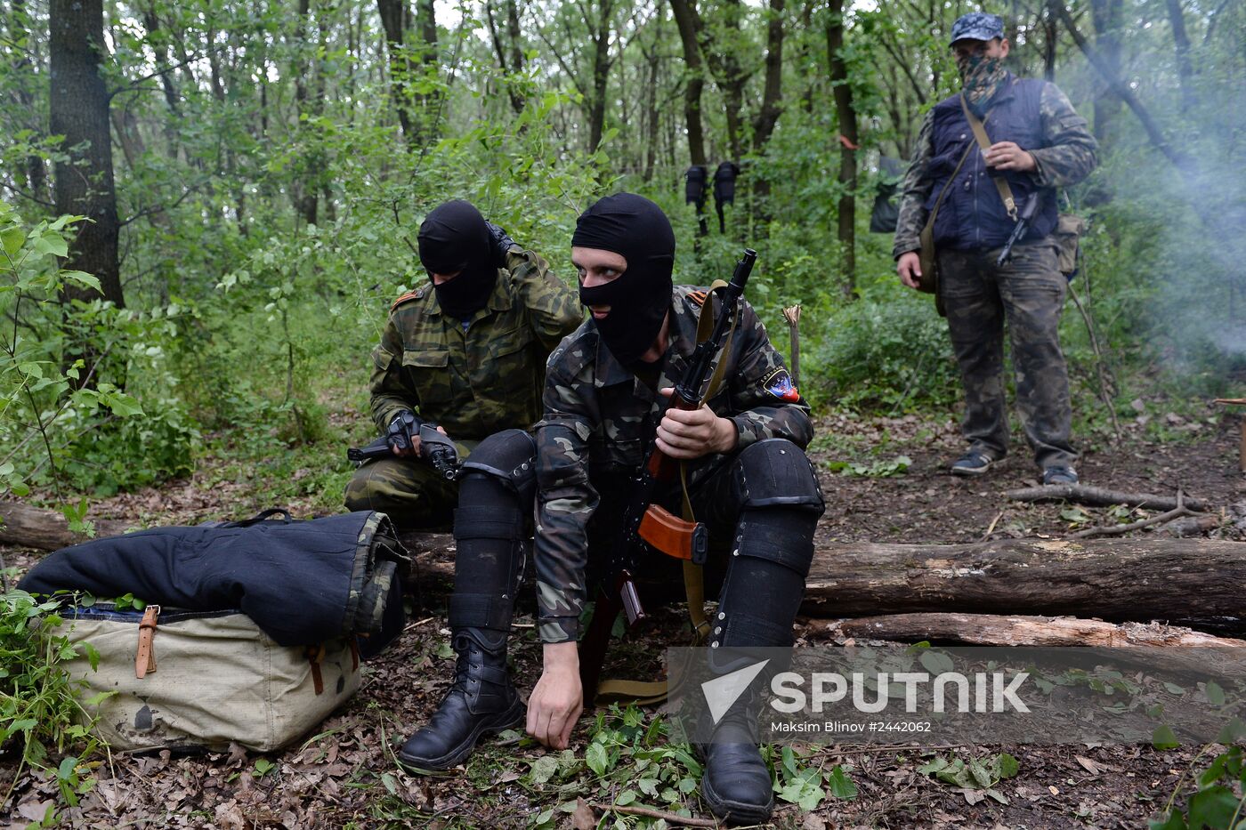 Vostok Battalion's training camp in Donetsk region
