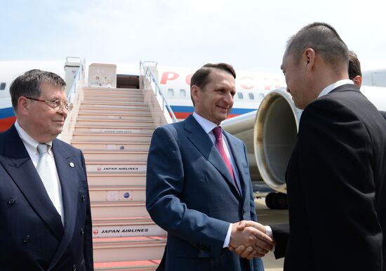 Russian State Duma Chairman Sergei Naryshkin visits Japan