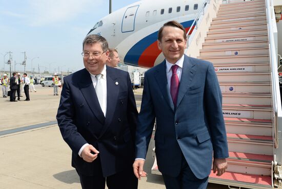 Russian State Duma Chairman Sergei Naryshkin visits Japan
