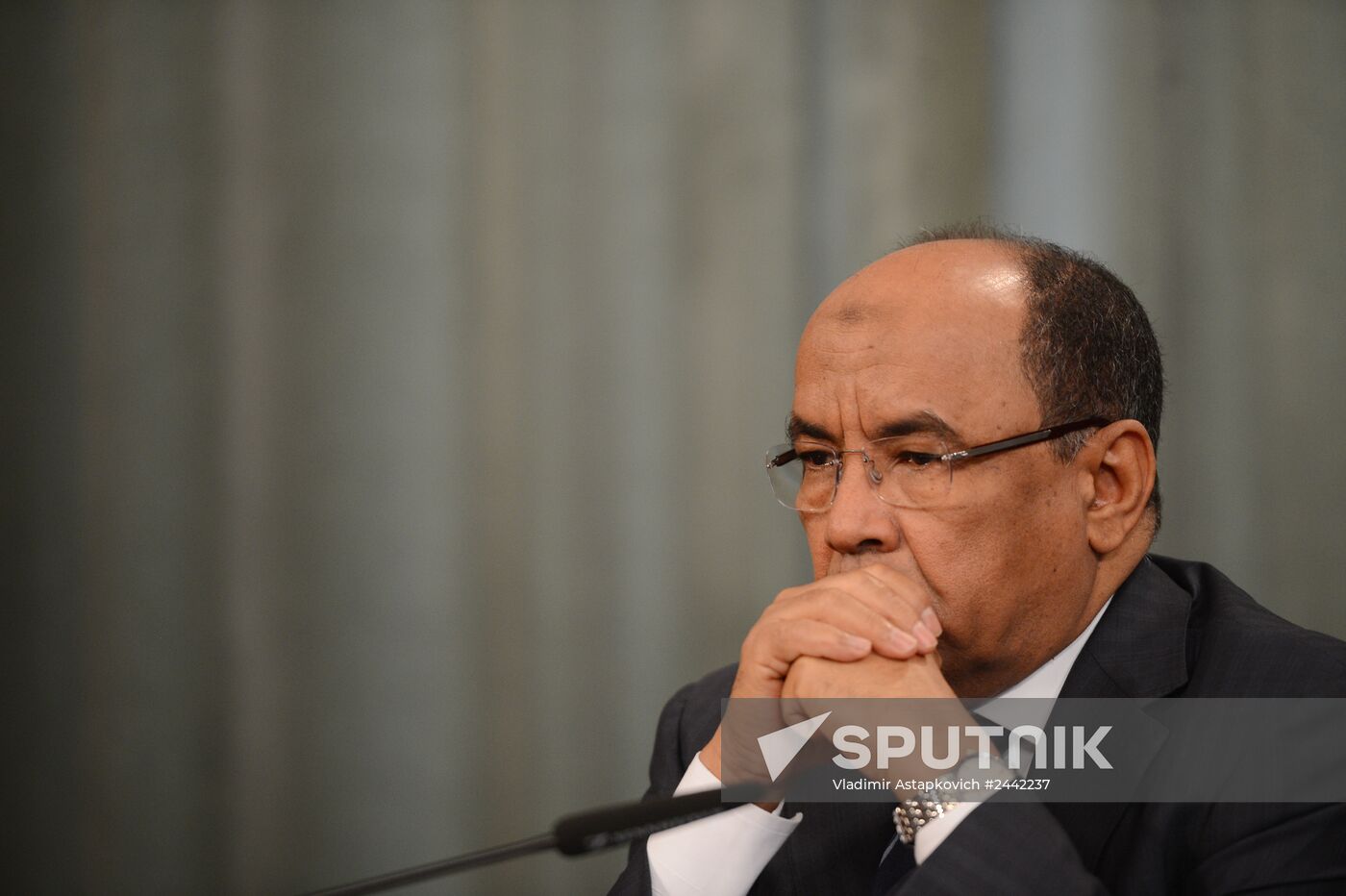 Meeting of Russian Foreign Minister Sergei Lavrov and his Mauritanian counterpart Ahmed Ould Teguedi