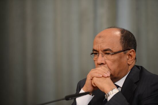 Meeting of Russian Foreign Minister Sergei Lavrov and his Mauritanian counterpart Ahmed Ould Teguedi
