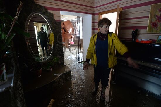 Flood aftermath in Republic of Altai