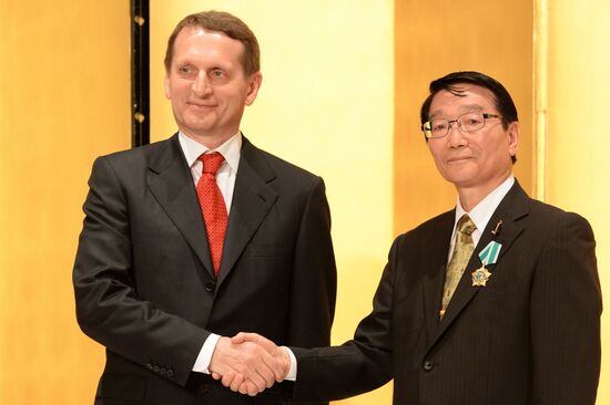 State Duma Speaker Sergei Naryshkin's visit to Japan
