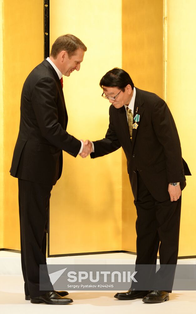 State Duma Speaker Sergei Naryshkin's visit to Japan