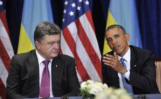 Barack Obama meets with Petro Poroshenko