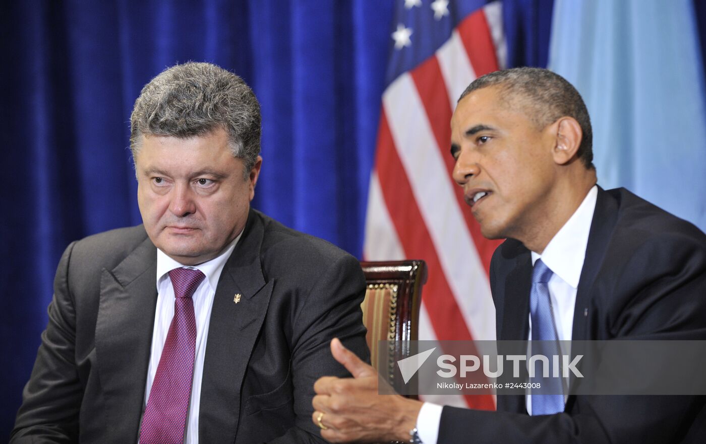 Barack Obama meets with Petro Poroshenko