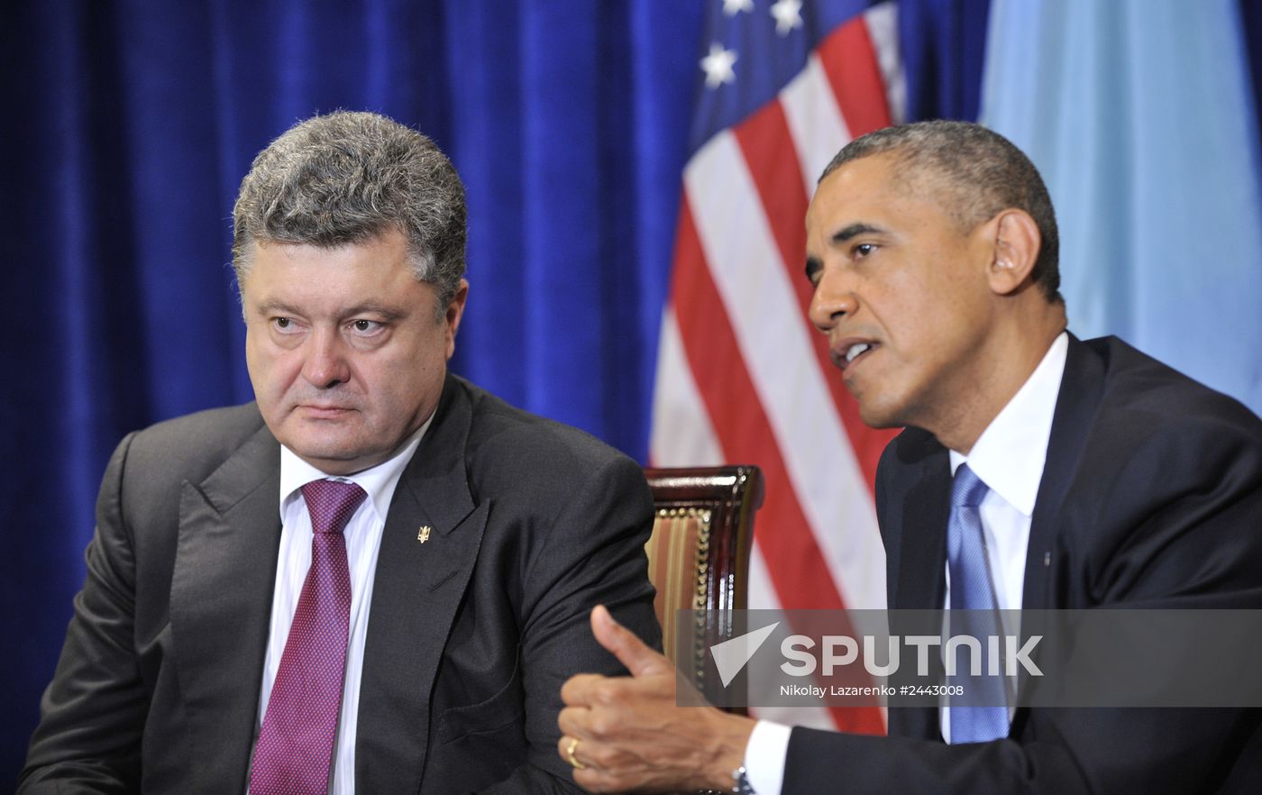 Barack Obama meets with Petro Poroshenko