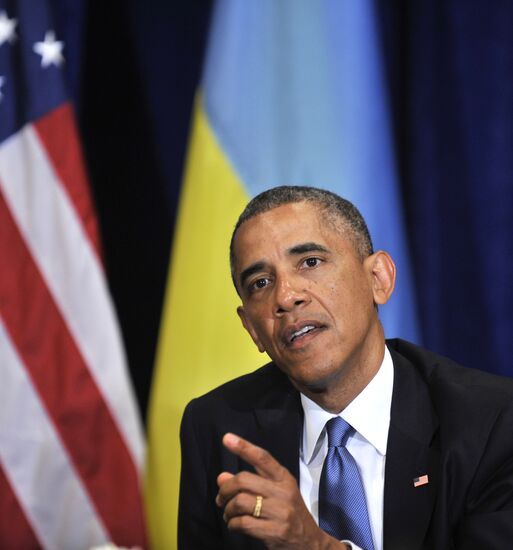 Barack Obama meets with Petro Poroshenko