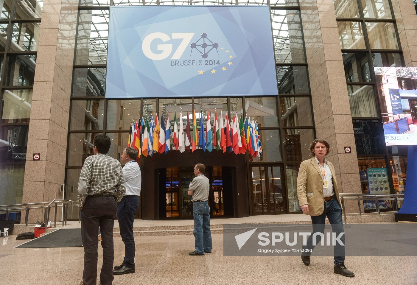 Preparing to open G7 Summit in Brussels