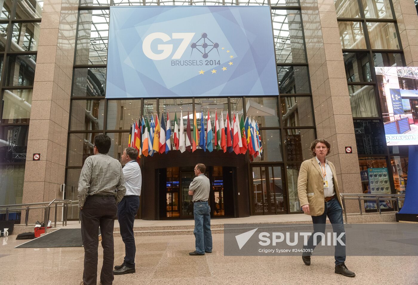 Preparing to open G7 Summit in Brussels