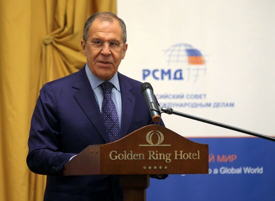Sergei Lavrov takes part in Russian International Affairs Council meeting