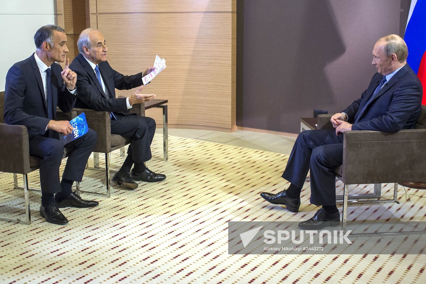 Vladimir Putin gives interview to French journalists