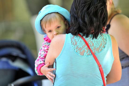 Ukrainian refugees at Dmitriadovsky recreation center, Rostov Region