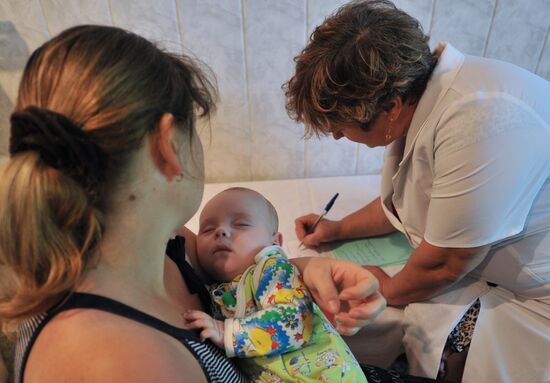 Ukrainian refugees at Dmitriadovsky recreation center, Rostov Region