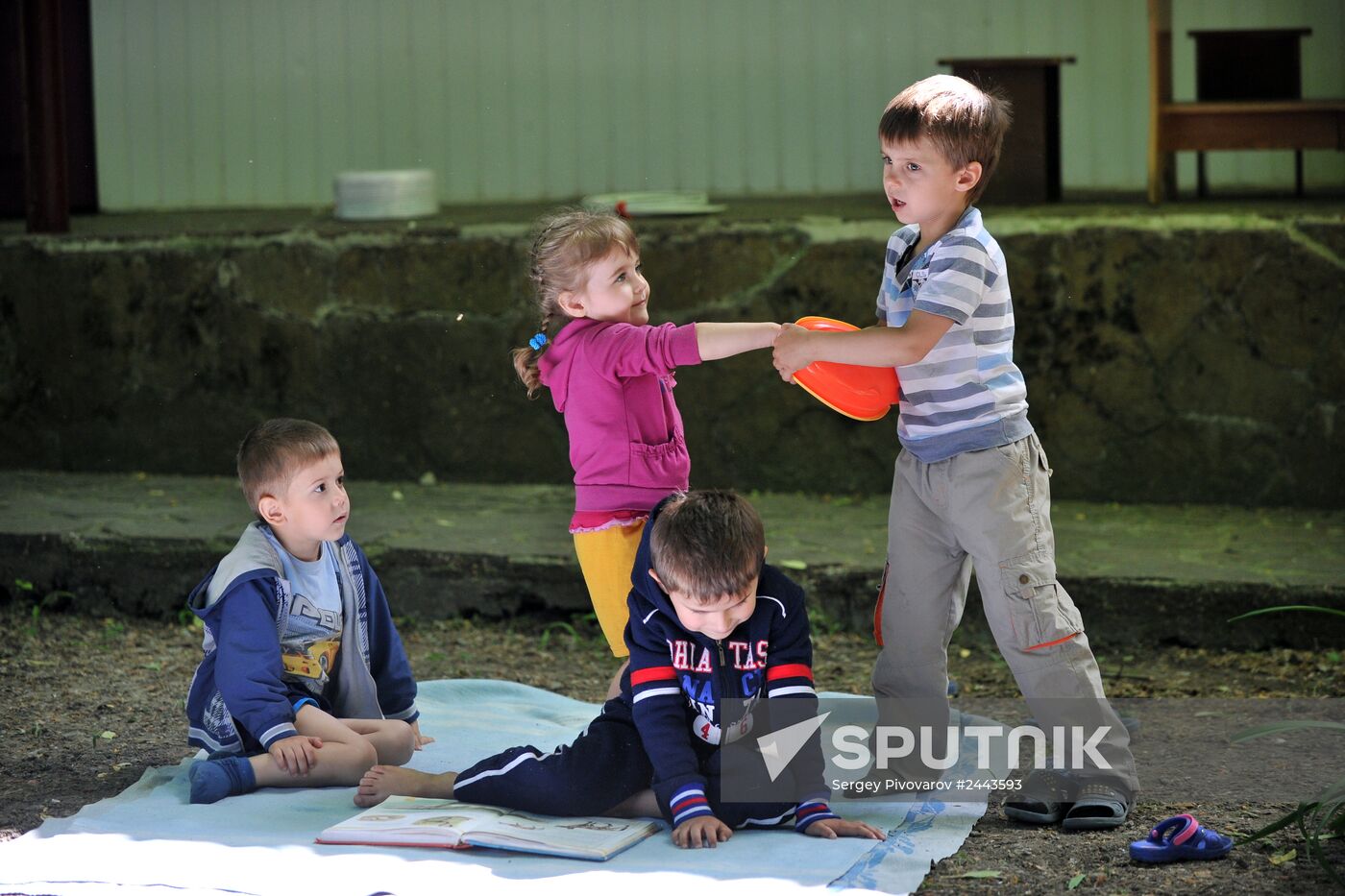 Ukrainian refugees at Dmitriadovsky recreation center, Rostov Region