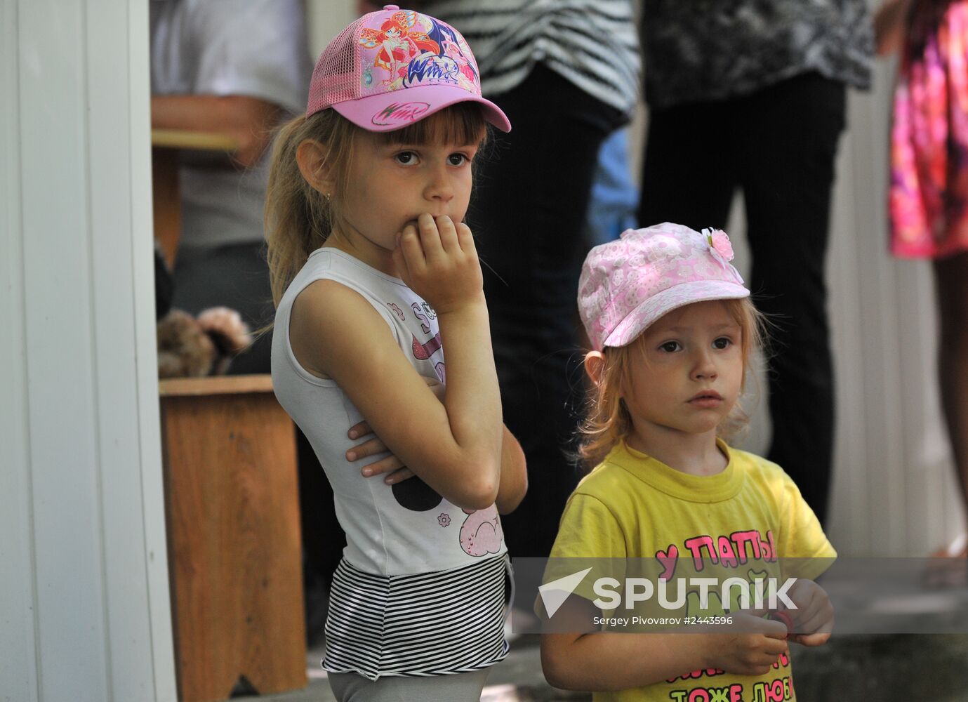 Ukrainian refugees at Dmitriadovsky recreation center, Rostov Region