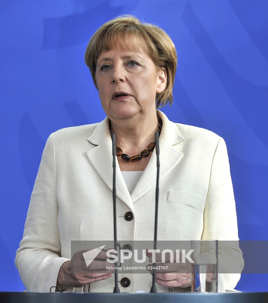 Merkel meets with Poroshenko in Berlin