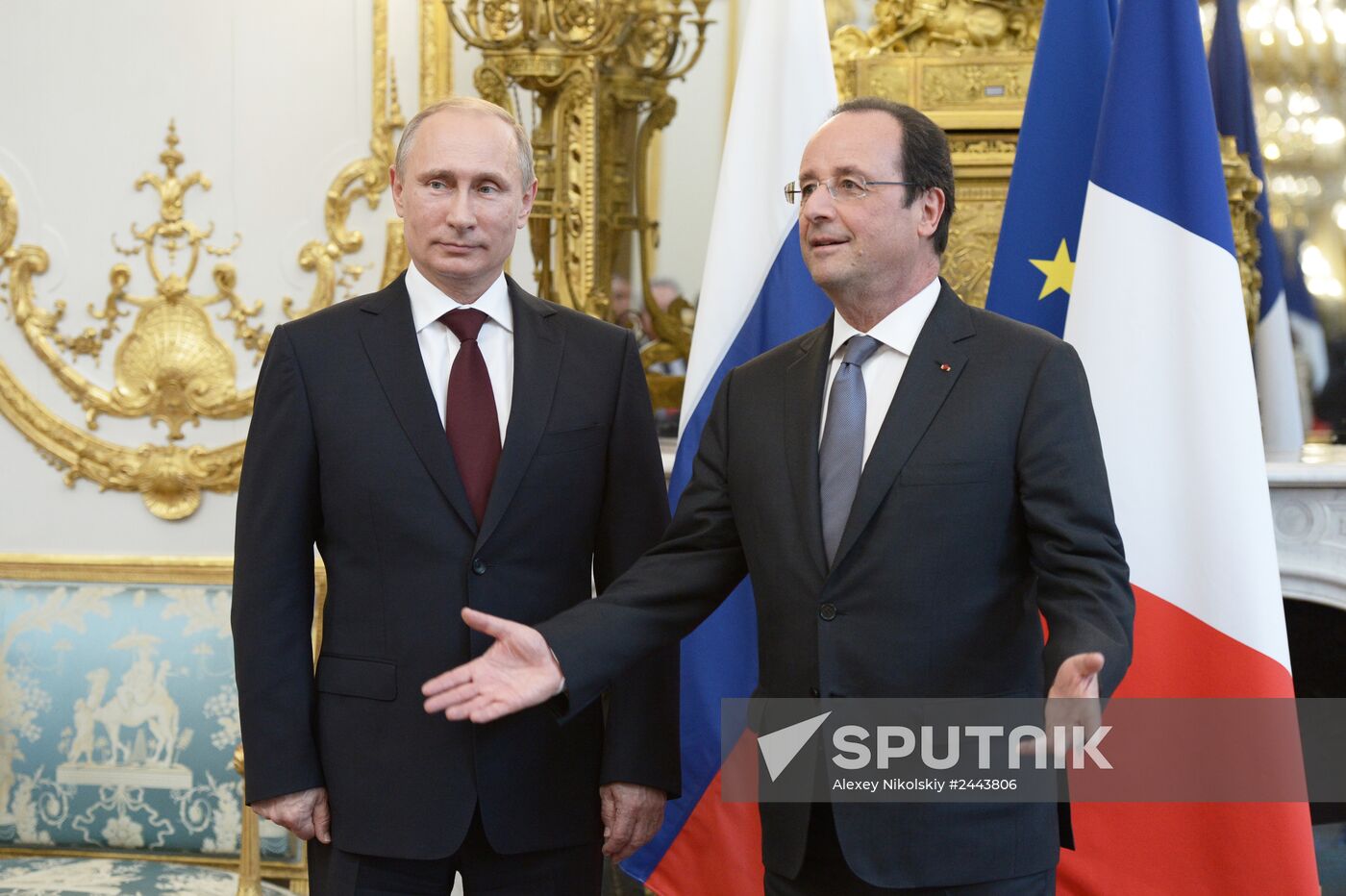 Vladimir Putin visits France