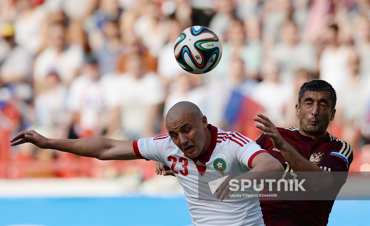 Foorball. Russia-Morocco friendly match