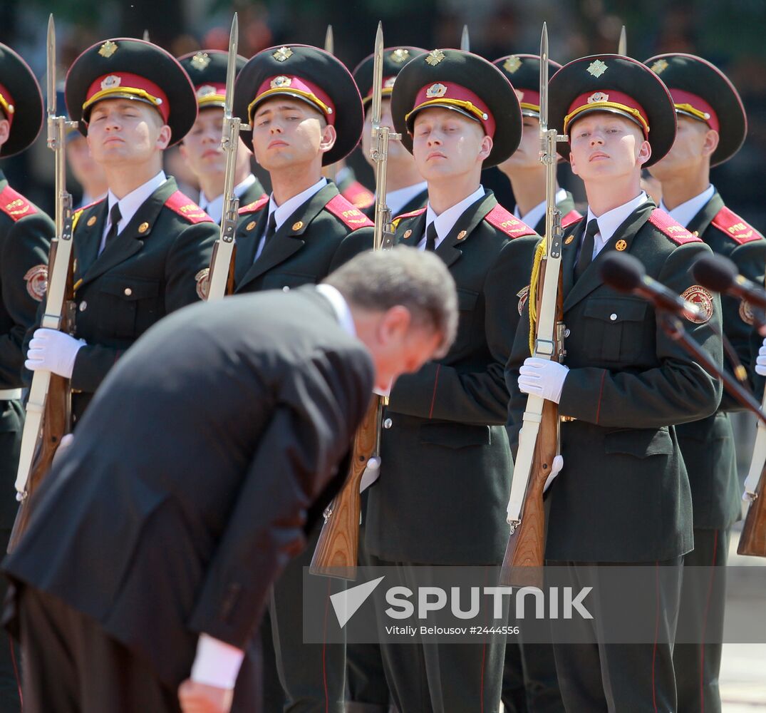 Ukraine's president-elect Poroshenko's swearing-in ceremony